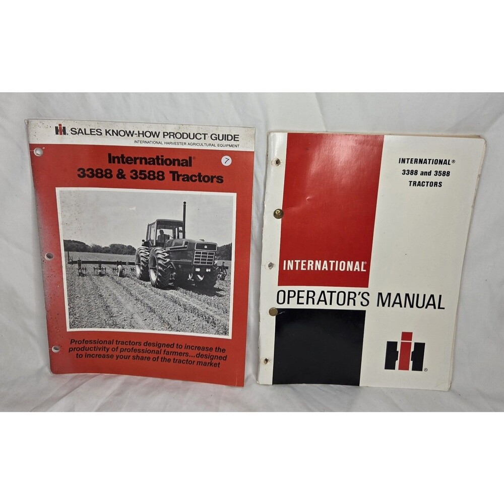 1978 International Harvester IH 3388 & 3588 Product Guide & Operator Manuals 2+2